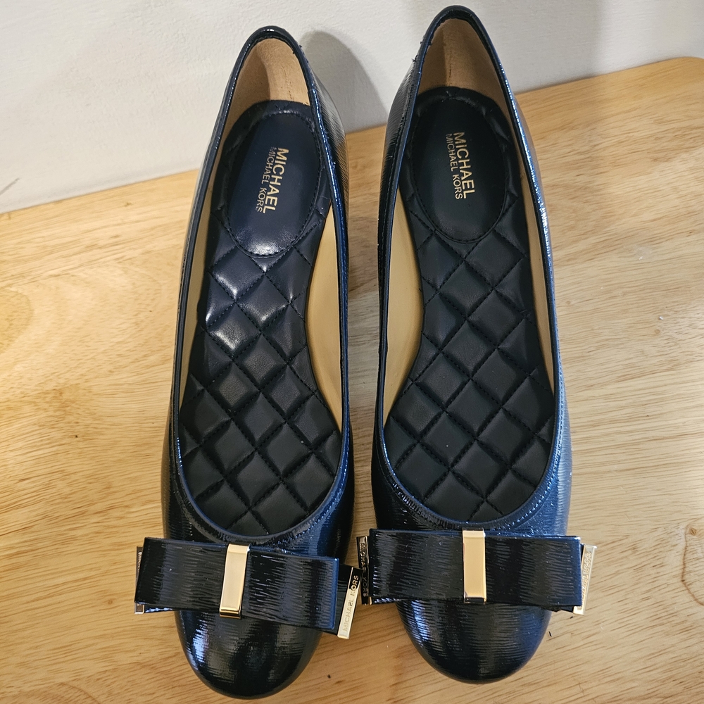 Michael Kors Black Bow Flats